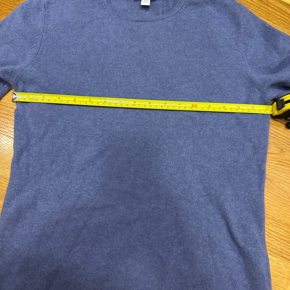 Charter Club 2-Ply 100% Cashmere purple Sweater Size L - Picture 4 of 7